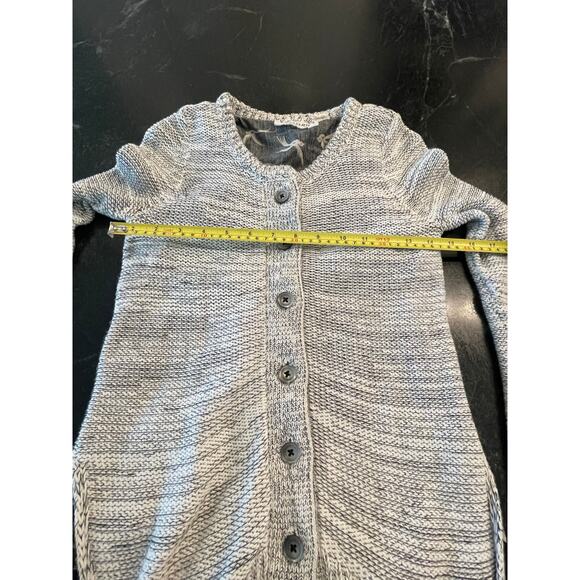 Anthro Field Flower Cardigan Womens XS Lined Bird Print BOHO 100% Cotton - Picture 8 of 11